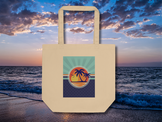Tropical Vibes Beach Eco Tote